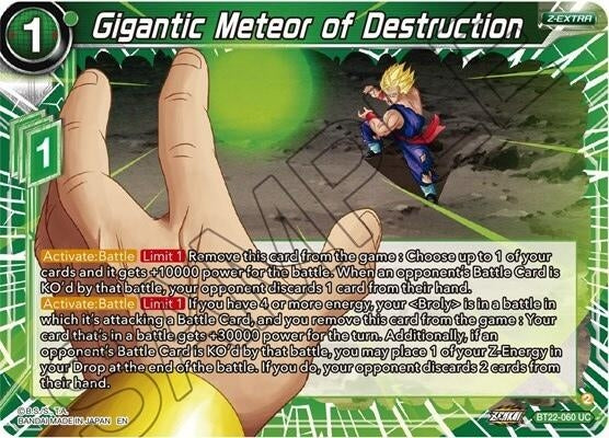 Image for Gigantic Meteor of Destruction (BT22-060) (BT22) - Dragon Ball Super: Masters