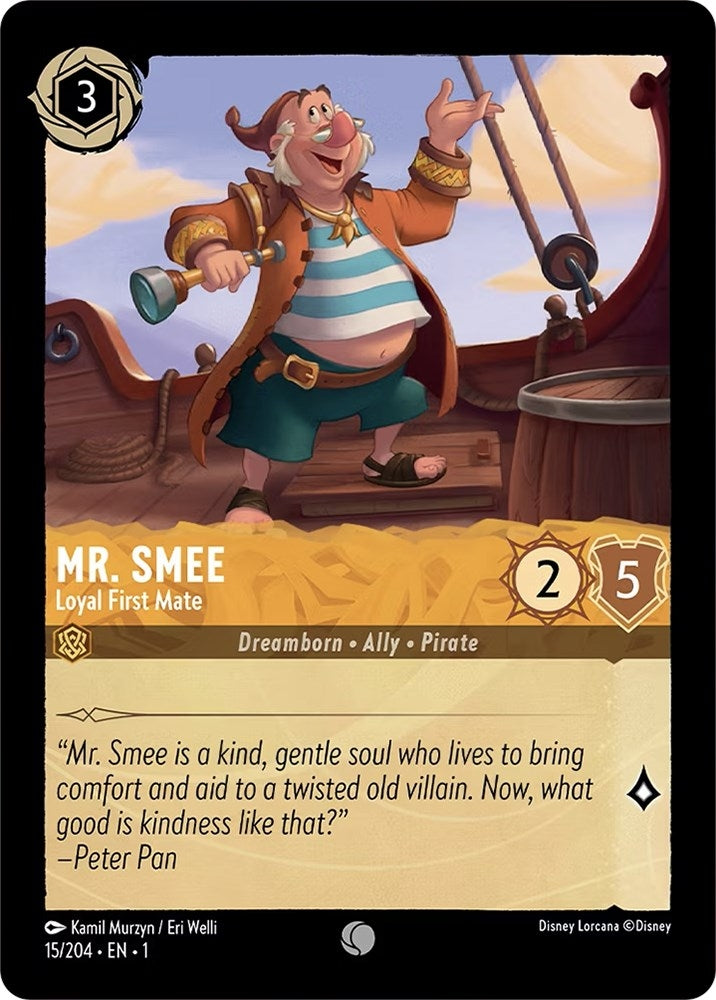 Image for Mr. Smee - Loyal First Mate (15/204) (1) - Disney Lorcana