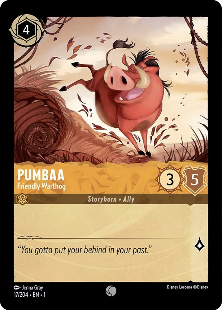 Image for Pumbaa - Friendly Warthog (17/204) (1) - Disney Lorcana