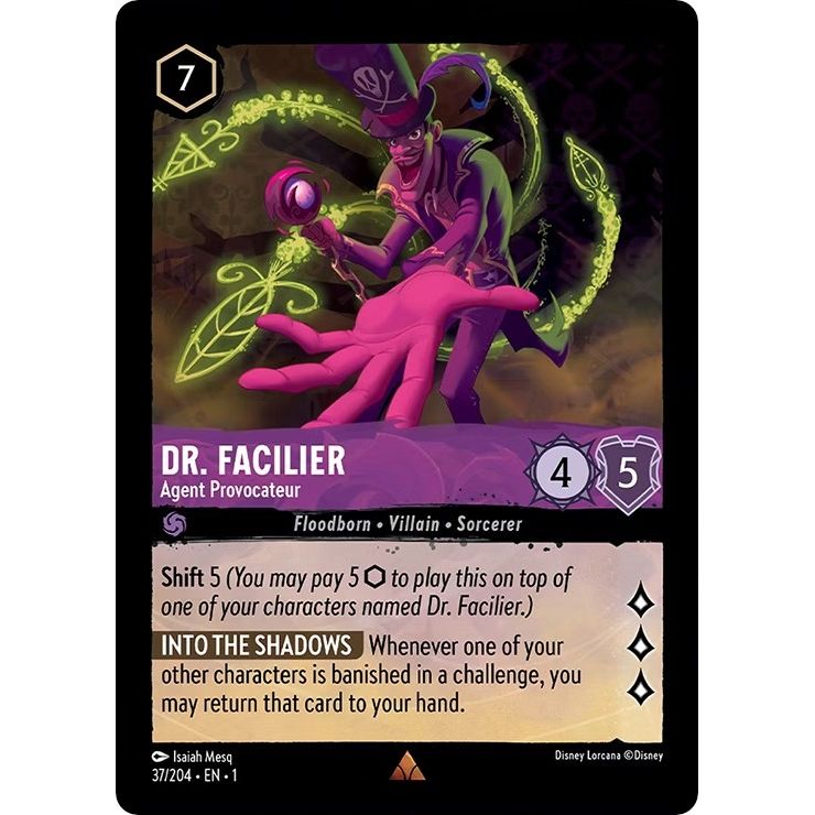Image for Dr. Facilier - Agent Provocateur (37/204) (1) - Disney Lorcana