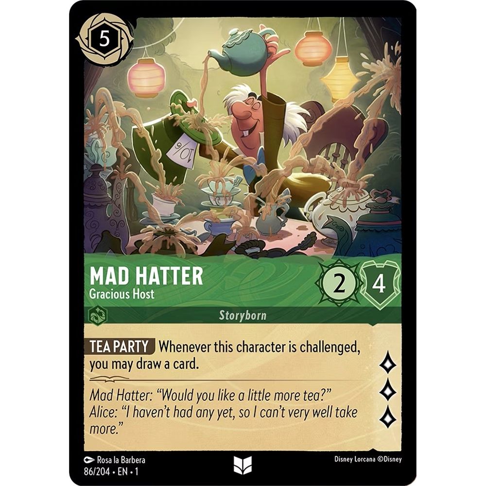 Image for Mad Hatter - Gracious Host (86/204) (1) - Disney Lorcana