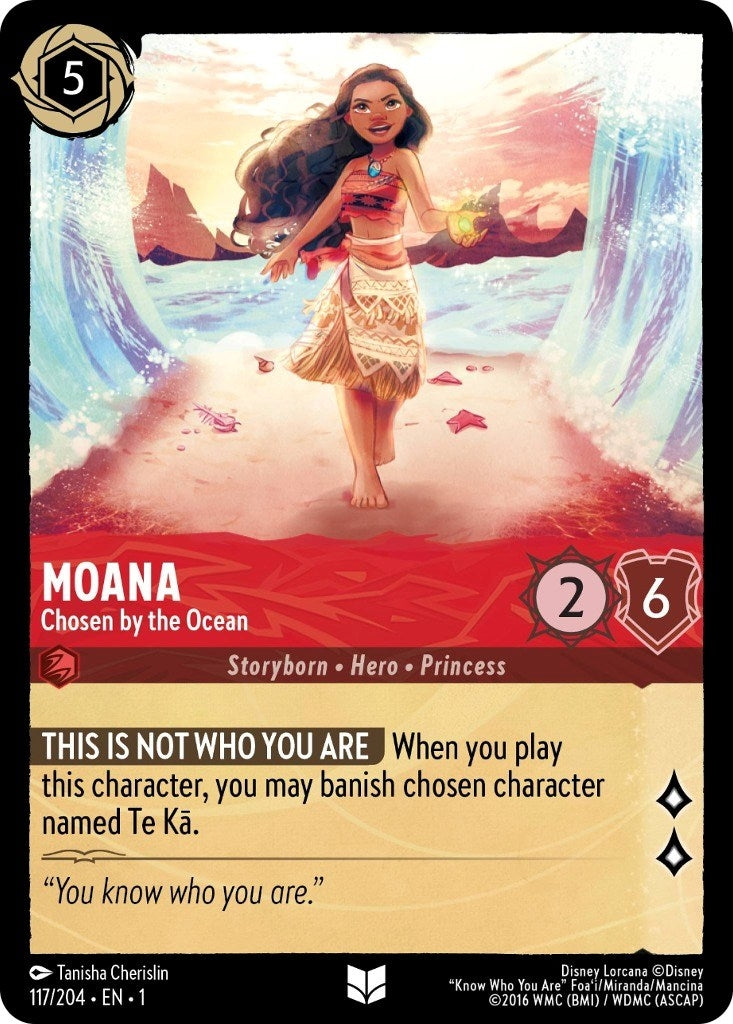 Image for Moana - Chosen by the Ocean (117/204) (1) - Disney Lorcana