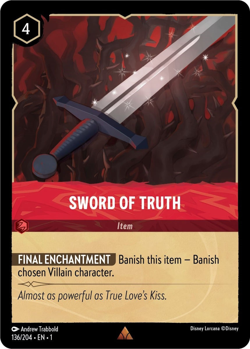 Image for Sword of Truth (136/204) (1) - Disney Lorcana