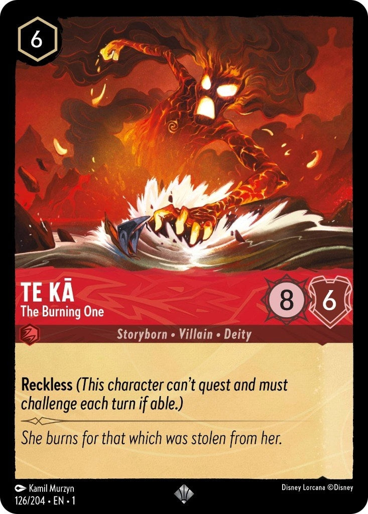 Image for Te Ka - The Burning One (126/204) (1) - Disney Lorcana