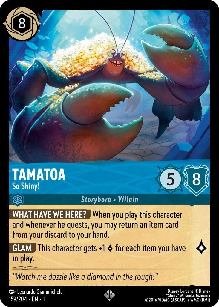 Image for Tamatoa - So Shiny! (159/204) (1) - Disney Lorcana