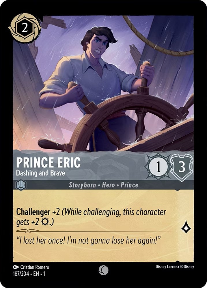 Image for Prince Eric - Dashing and Brave (187/204) (1) - Disney Lorcana