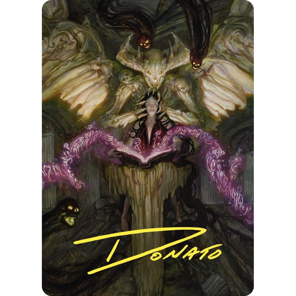 Image for Demonic Tutor Art Card (Gold-Stamped Signature) (64) (ASCMM) - Magic: The Gathering