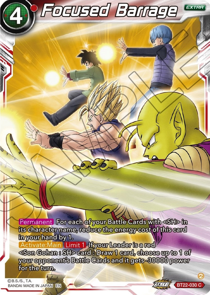 Image for Focused Barrage (BT22-030) (BT22) - Dragon Ball Super: Masters