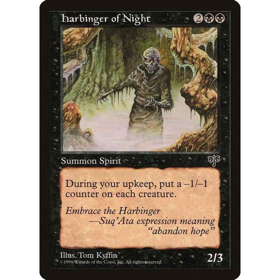 Image for Harbinger of Night (MIR) - Magic: The Gathering