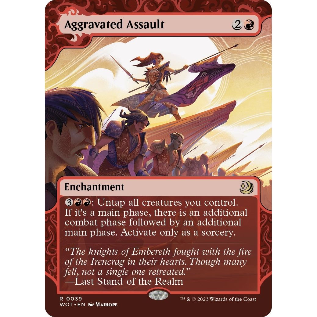 Image for Aggravated Assault (39) (WOT) - Magic: The Gathering
