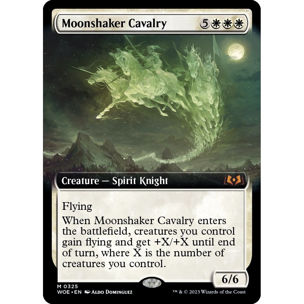 Image for Moonshaker Cavalry (Extended Art) (325) (WOE) - Magic: The Gathering