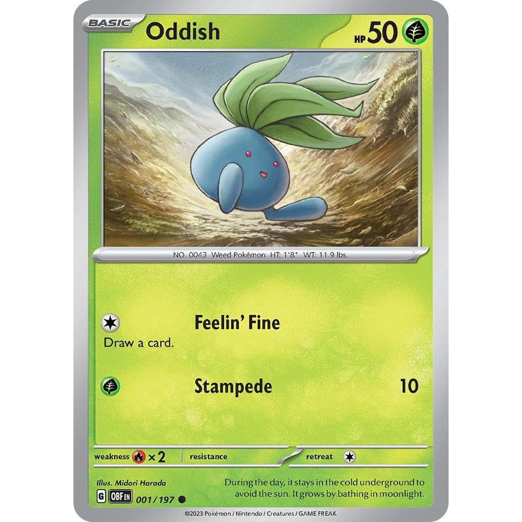 Image for Oddish (001/197) (OBF) - Pokemon