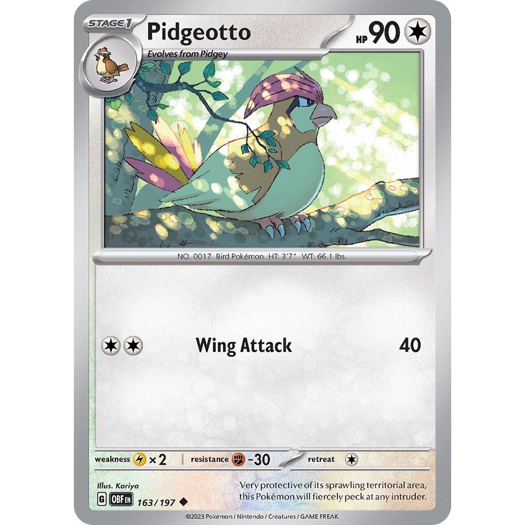 Image for Pidgeotto (163/197) (OBF) - Pokemon