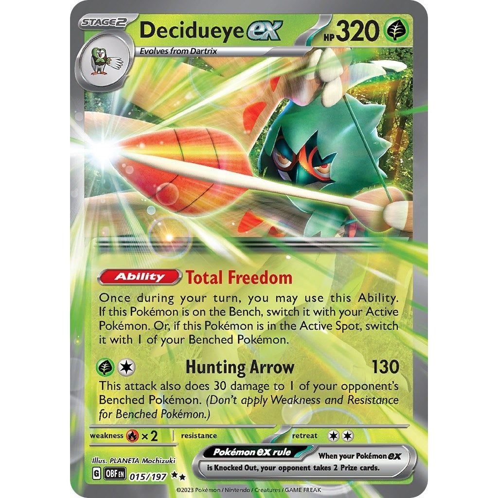 Image for Decidueye ex (015/197) (OBF) - Pokemon
