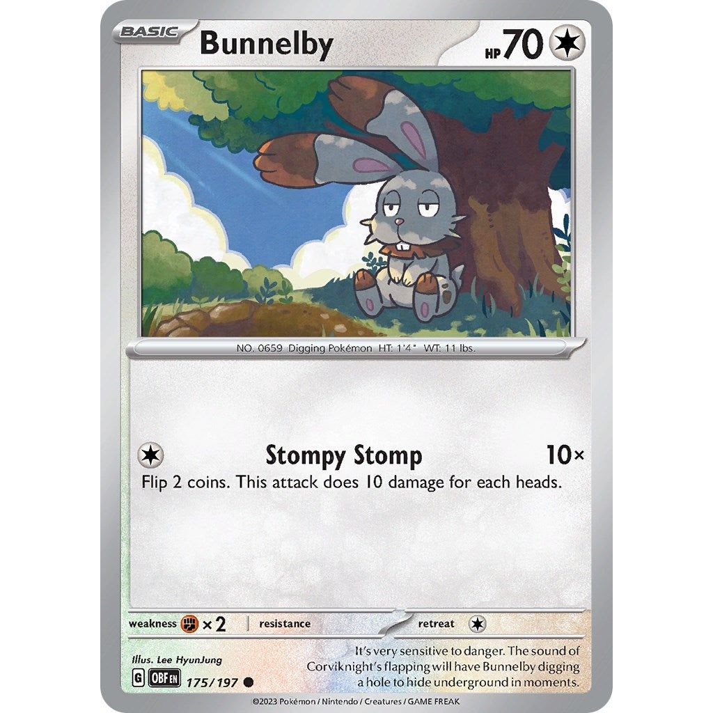 Image for Bunnelby (175/197) (OBF) - Pokemon