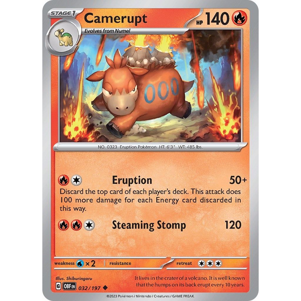 Image for Camerupt (032/197) (OBF) - Pokemon
