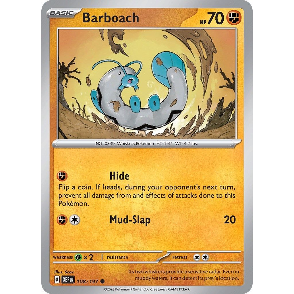 Image for Barboach (108/197) (OBF) - Pokemon