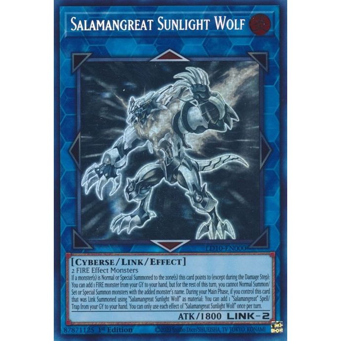 Image for Salamangreat Sunlight Wolf (LD10-EN000) (LD10) - YuGiOh