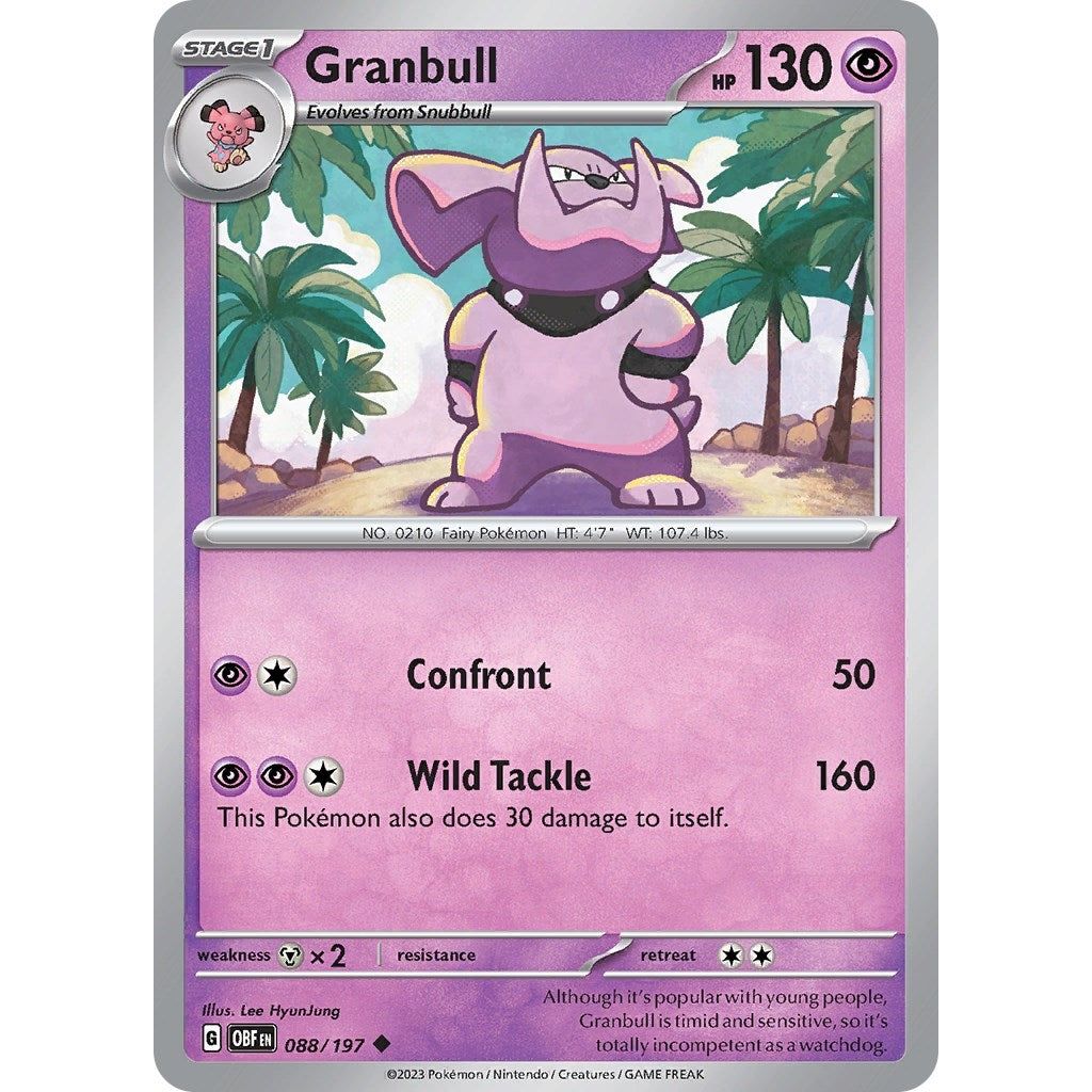 Image for Granbull (088/197) (OBF) - Pokemon