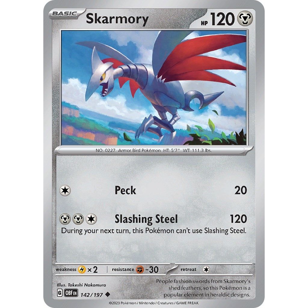 Image for Skarmory (142/197) (OBF) - Pokemon