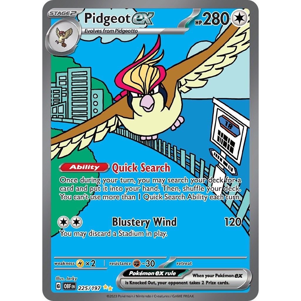 Image for Pidgeot ex (225/197) (OBF) - Pokemon