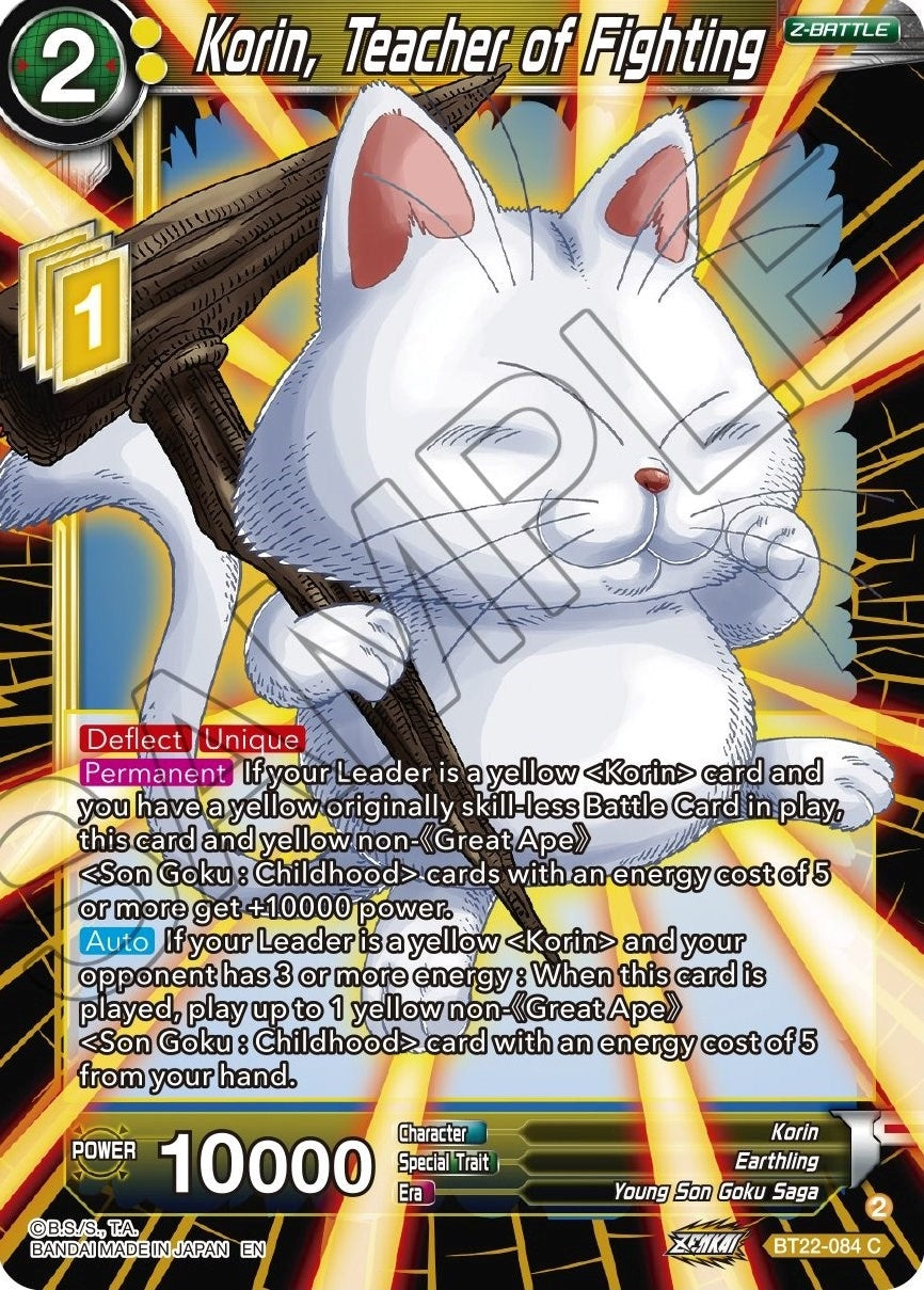 Image for Korin, Teacher of Fighting (BT22-084) (BT22) - Dragon Ball Super: Masters
