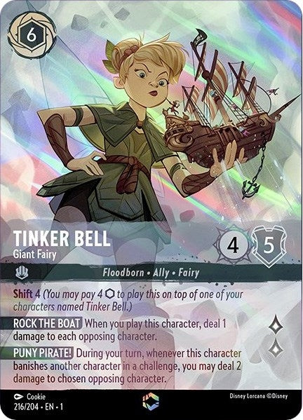 Image for Tinker Bell - Giant Fairy (Enchanted) (216/204) (1) - Disney Lorcana
