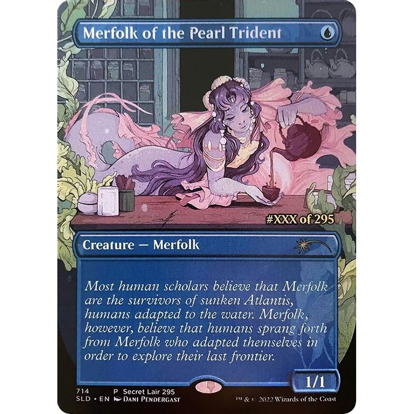Image for Merfolk of the Pearl Trident (Serial Numbered) (714) (SLD) - Magic: The Gathering