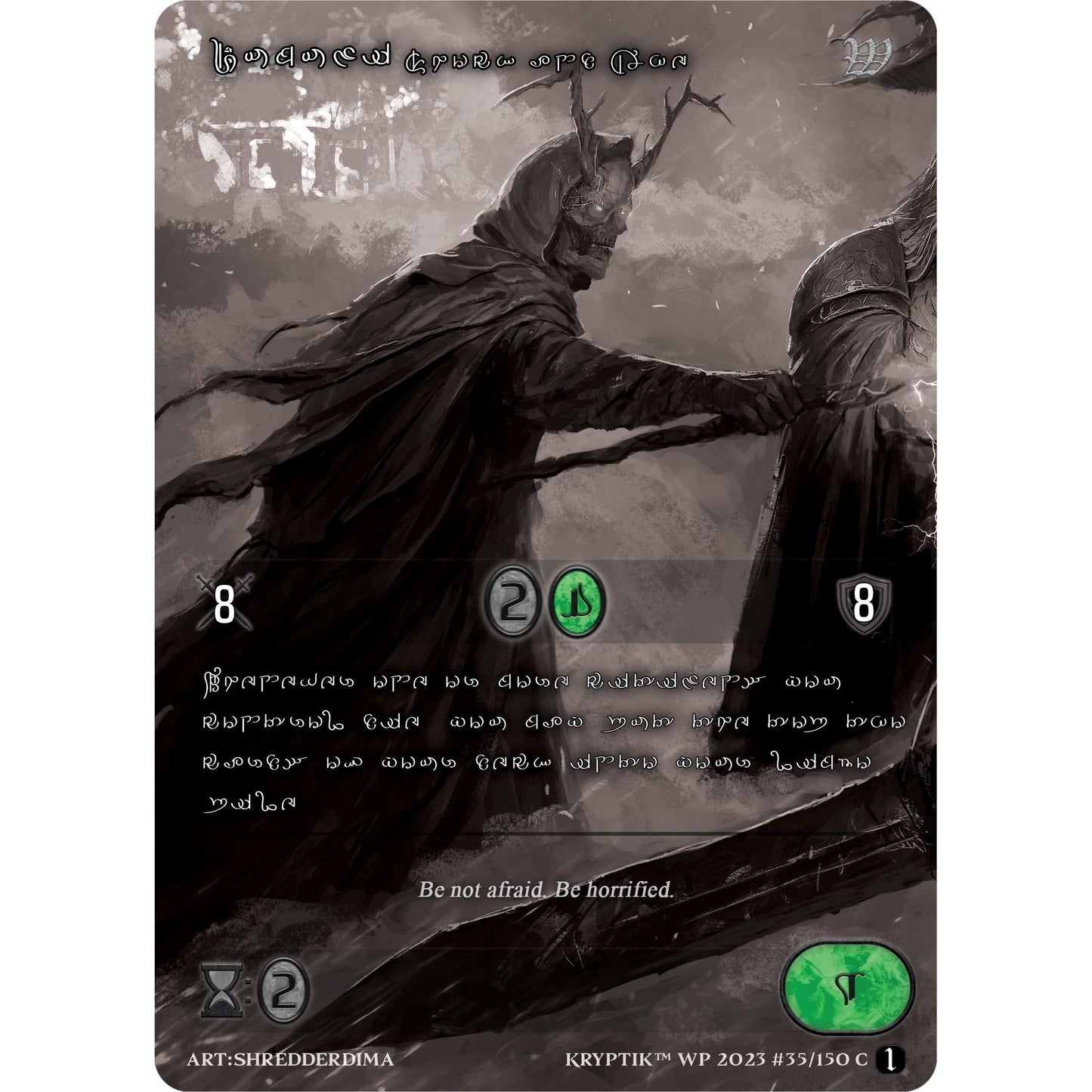 Image for Dumuzi, Shock and Awe (Silver Kryptik Language) (35) (KPTGC) - Kryptik TCG