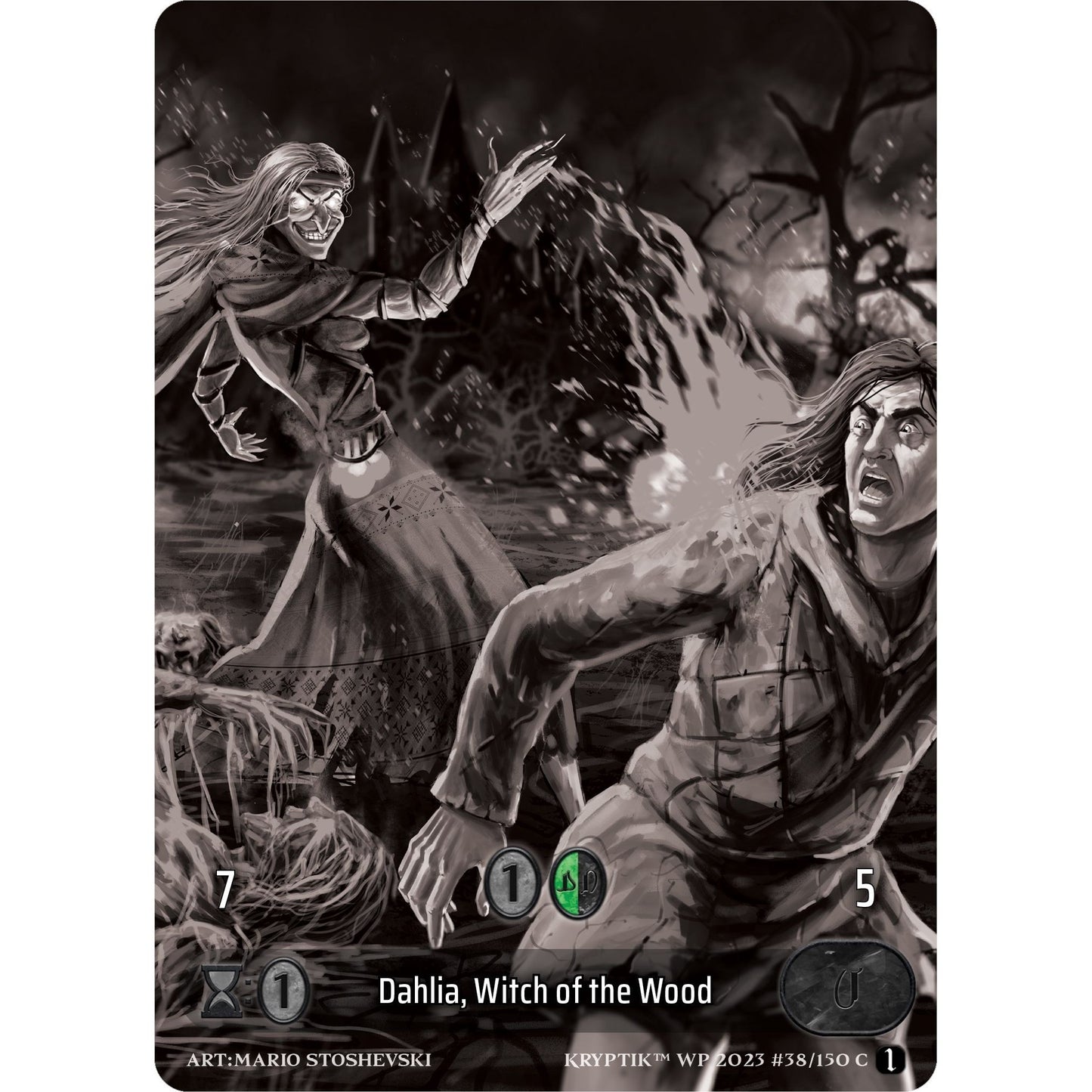 Image for Dahlia, Witch of the Wood (Box Topper) (38) (KPTGC) - Kryptik TCG