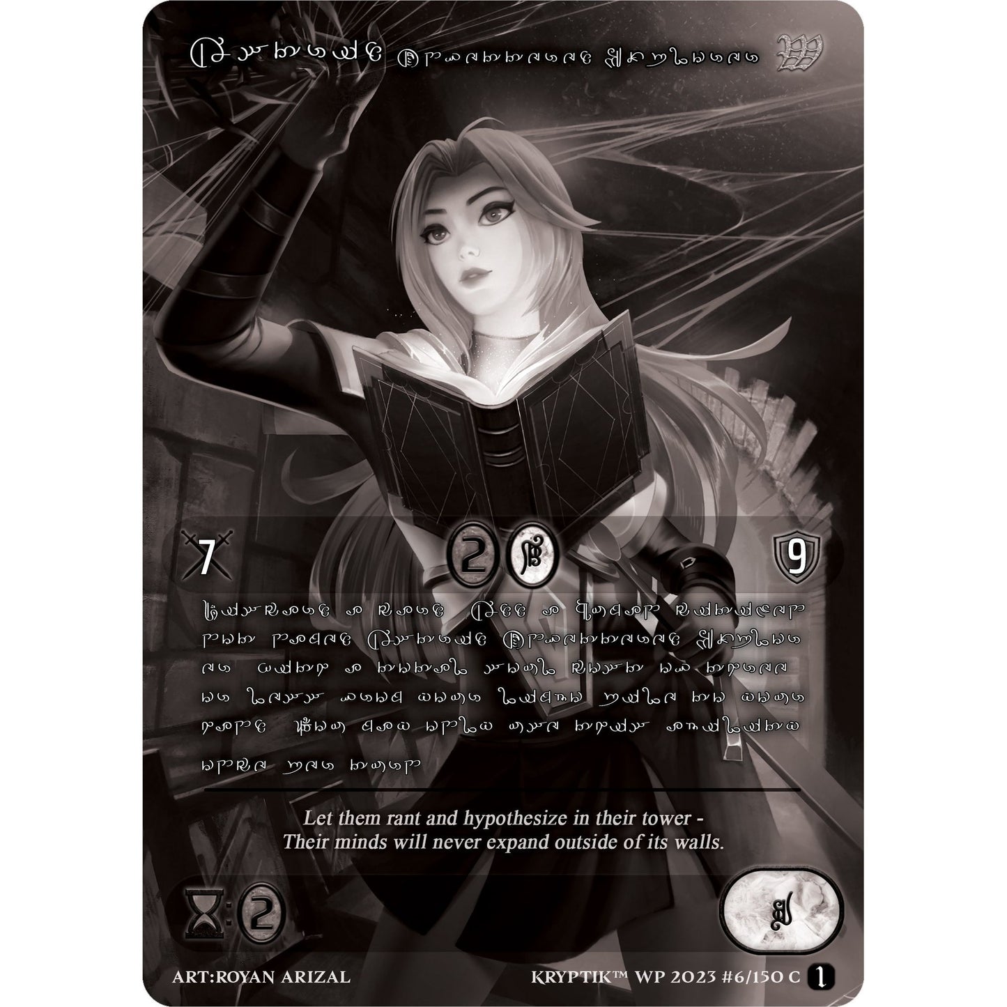 Image for Astrid, Unfettered Explorer (Silver Kryptik Language) (6) (KPTGC) - Kryptik TCG