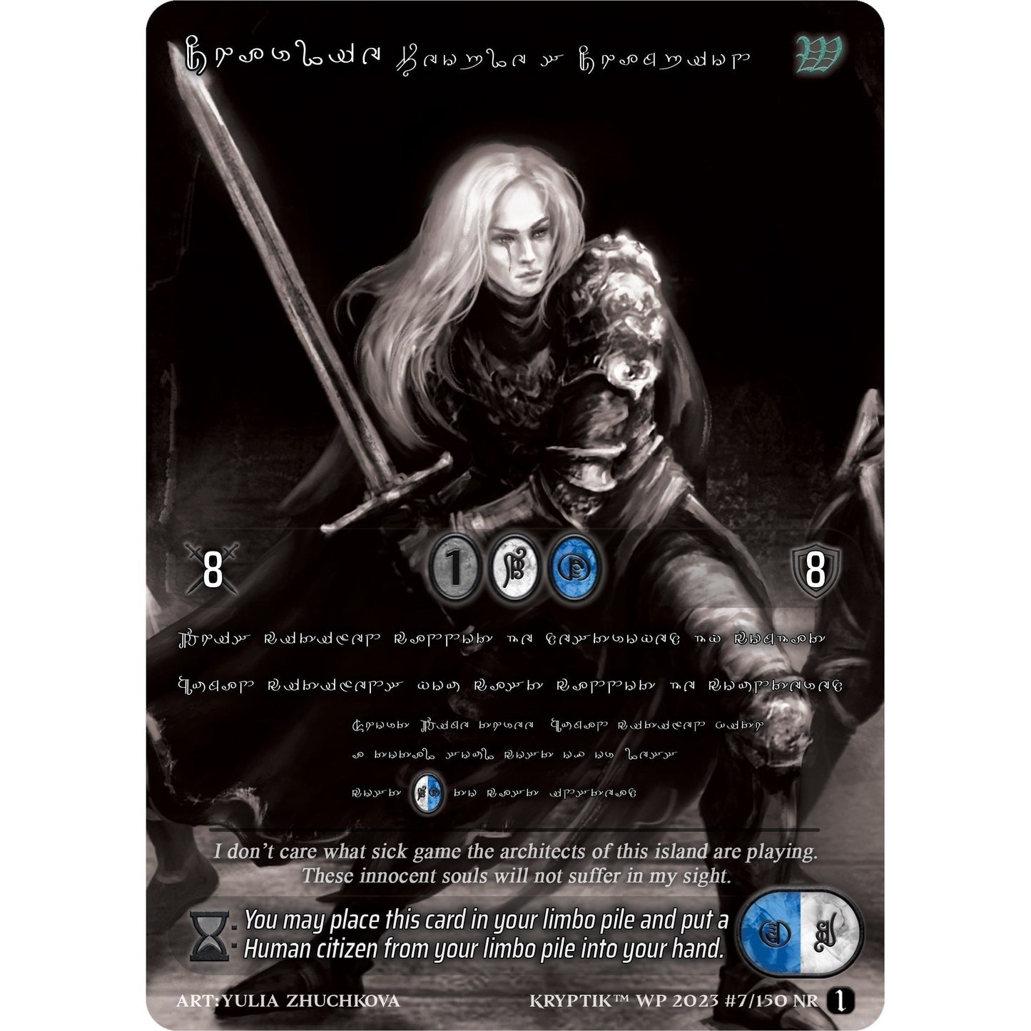 Image for Charlie, People's Champion (Silver Kryptik Language) (7) (KPTGC) - Kryptik TCG