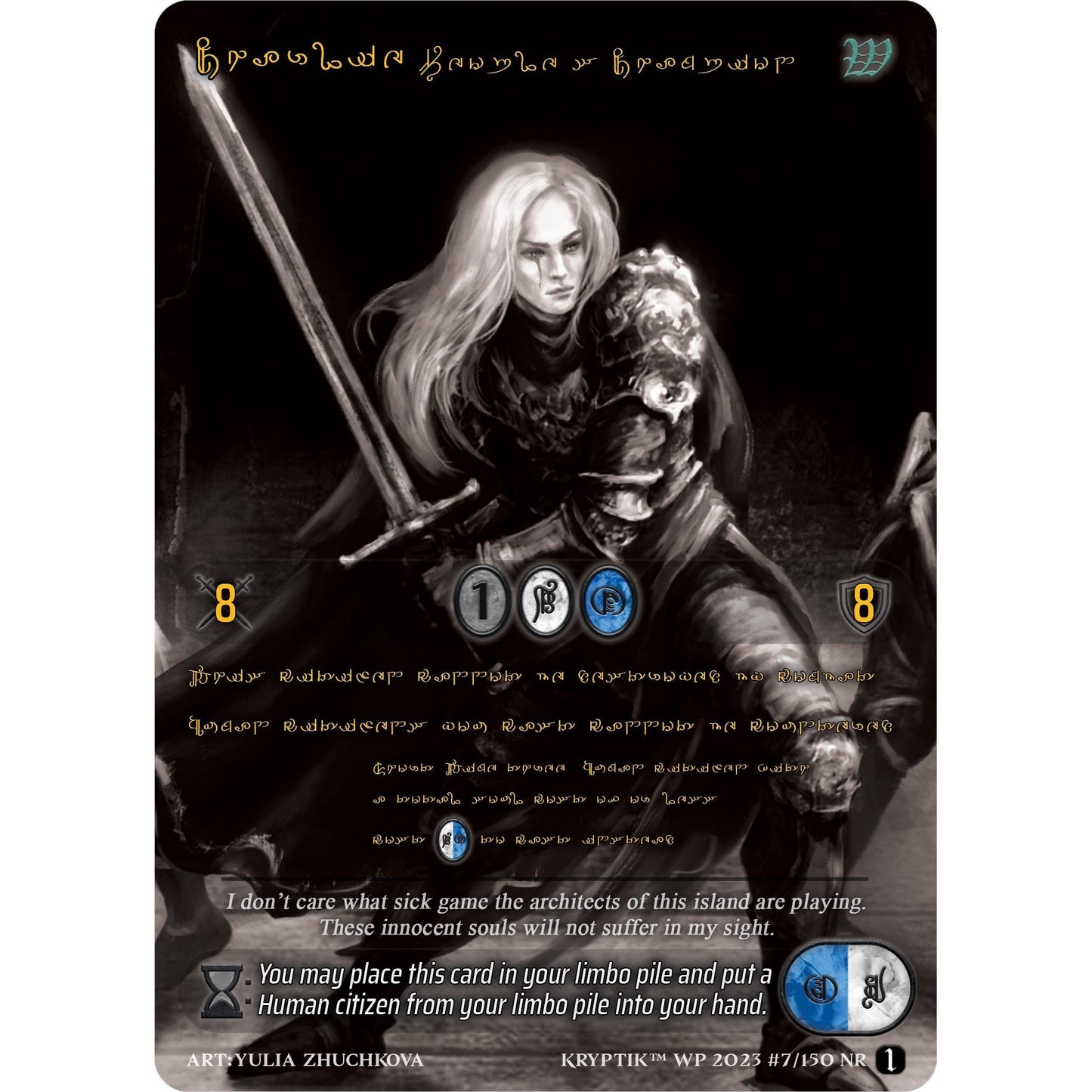 Image for Charlie, People's Champion (Gold Kryptik Language) (7) (KPTGC) - Kryptik TCG