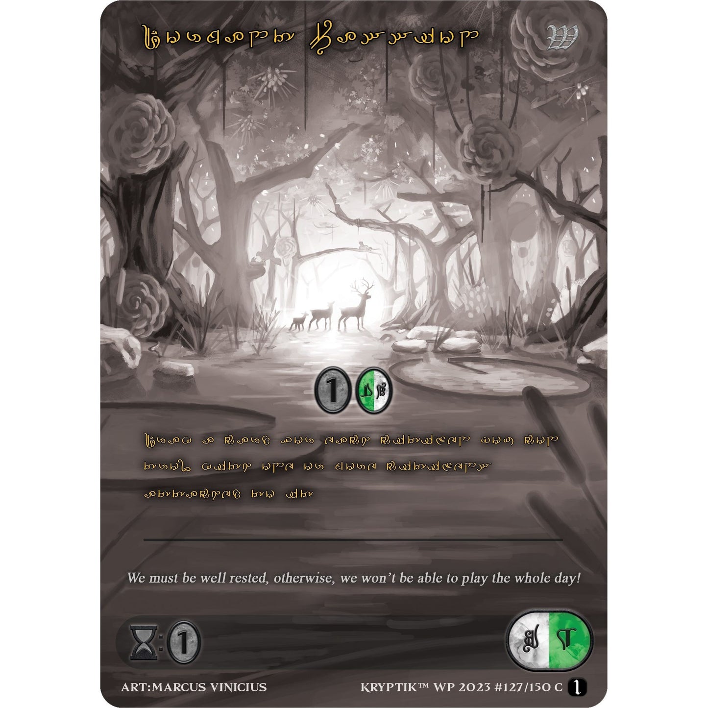 Image for Dormant Passion (Gold Kryptik Language) (127) (KPTGC) - Kryptik TCG