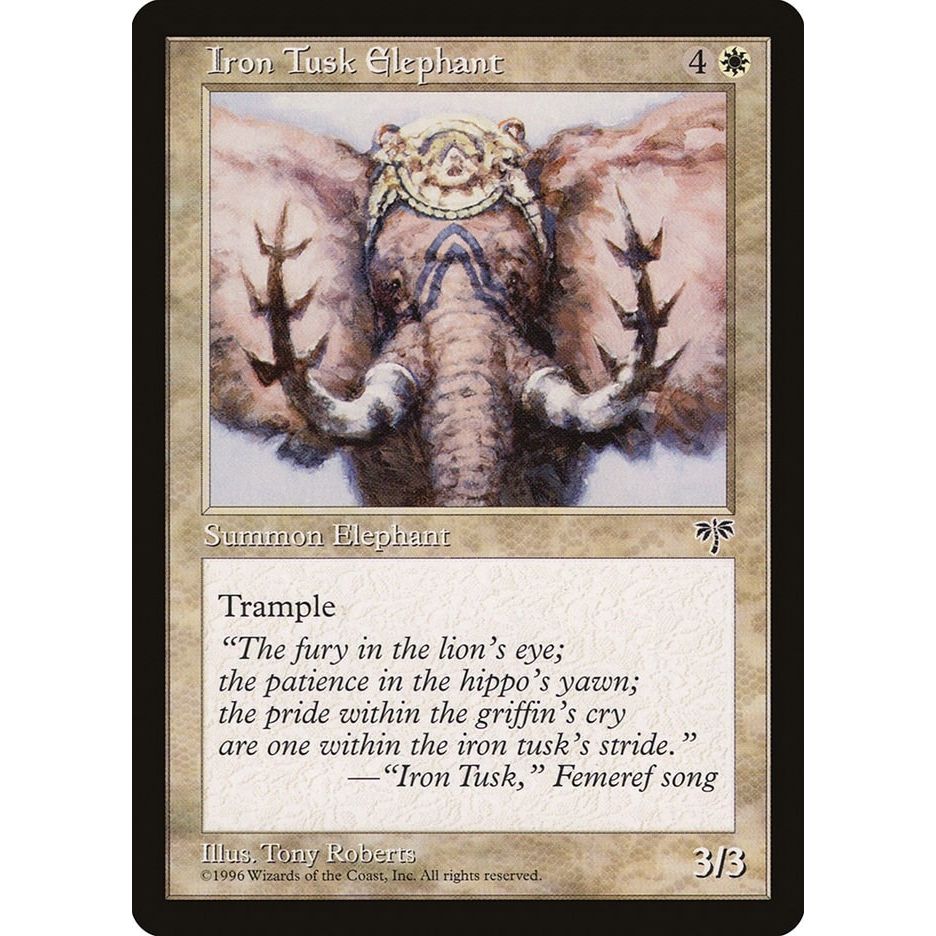 Image for Iron Tusk Elephant (MIR) - Magic: The Gathering