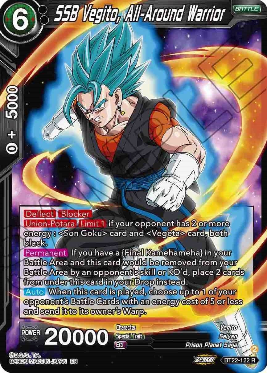 Image for SSB Vegito, All-Around Warrior (BT22-122) (BT22) - Dragon Ball Super: Masters