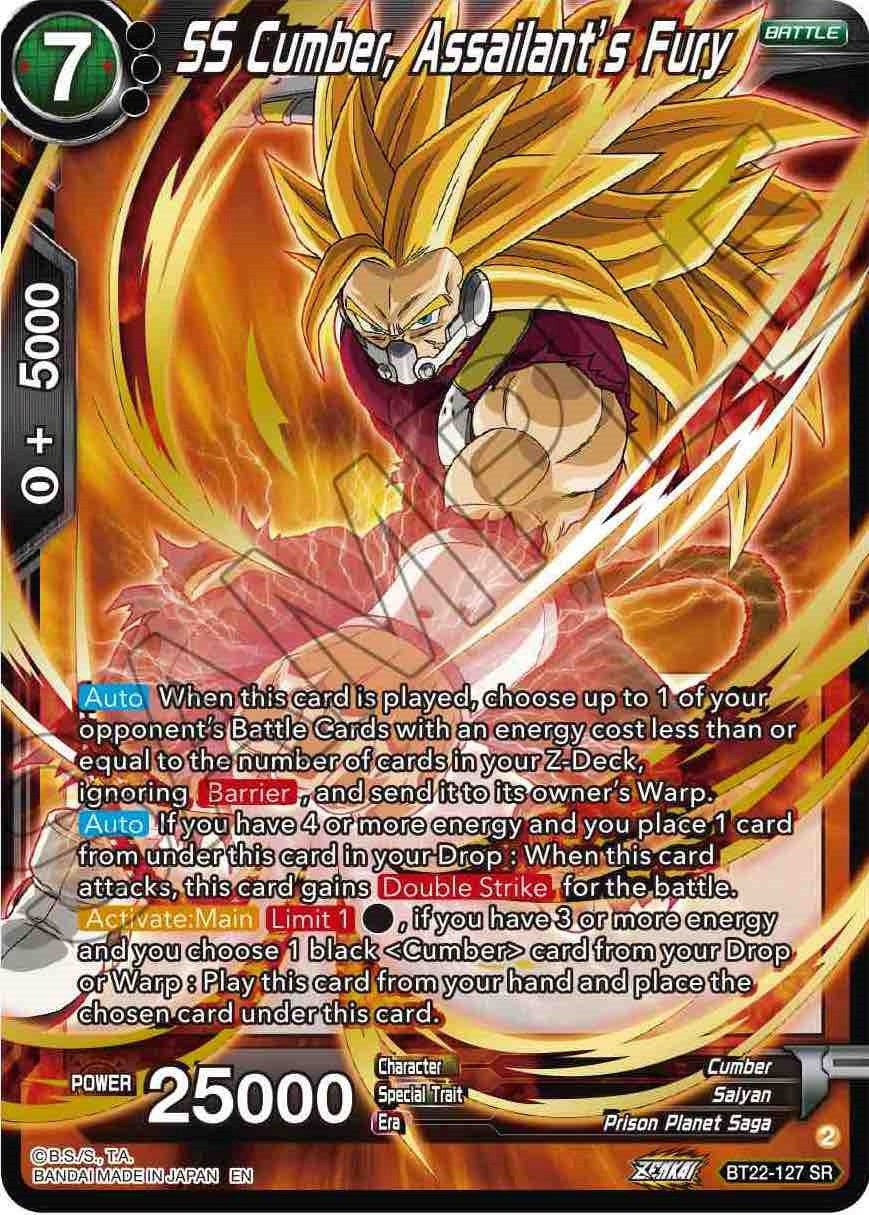 Image for SS Cumber, Assailant's Fury (BT22-127) (BT22) - Dragon Ball Super: Masters