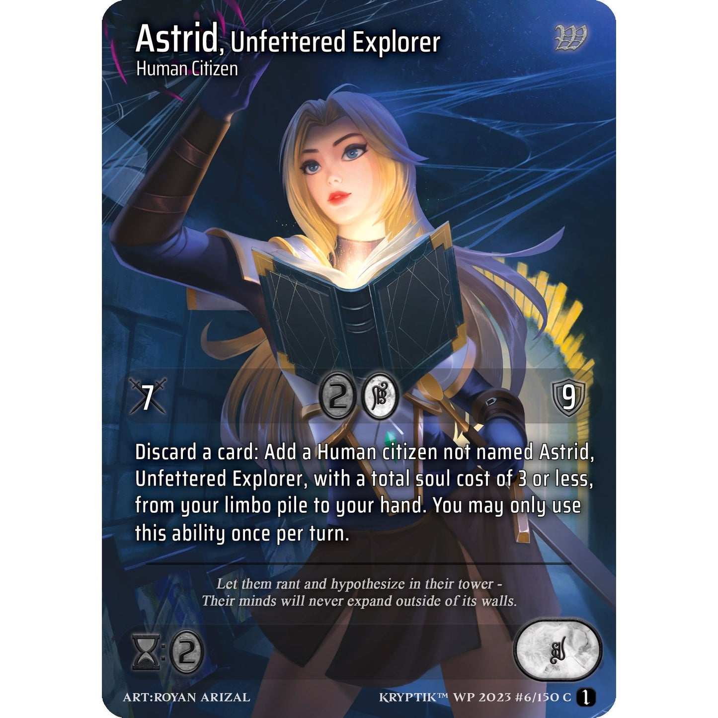 Image for Astrid, Unfettered Explorer (Cosmo Foil) (6) - Kryptik TCG