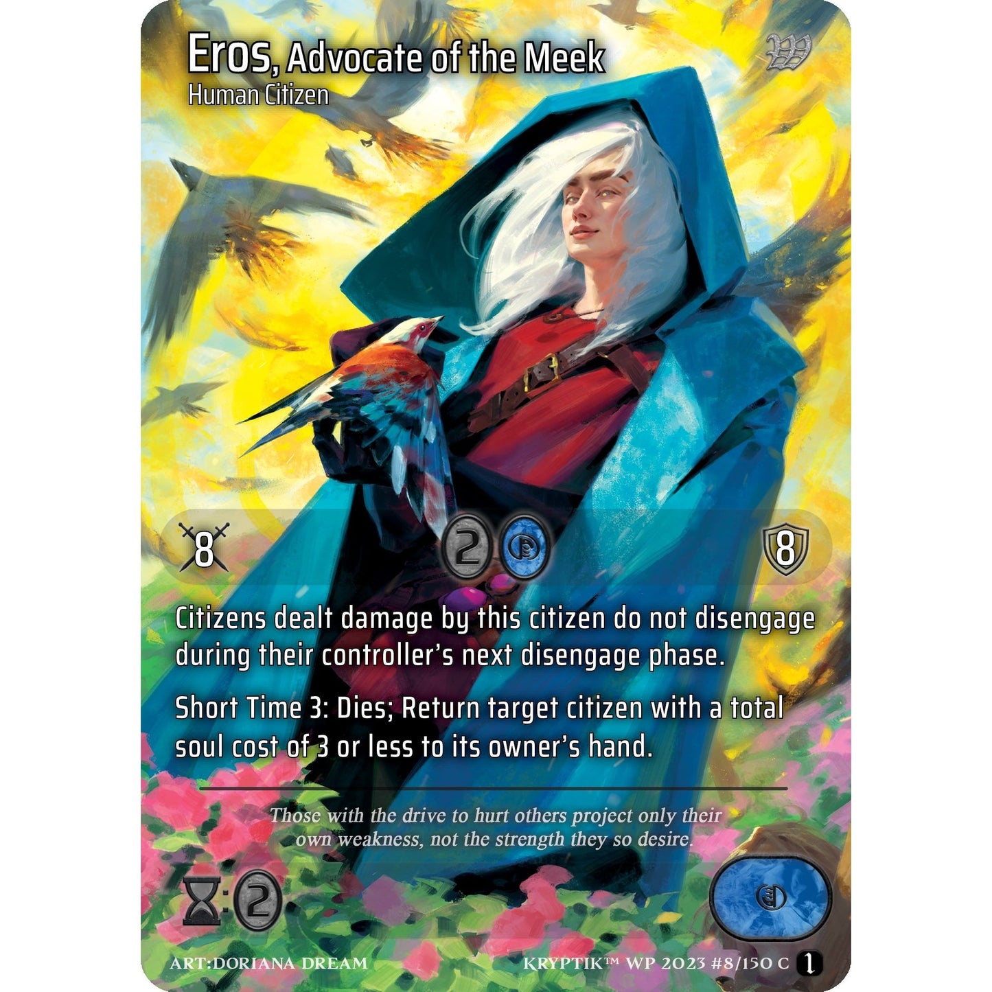 Image for Eros, Advocate of the Meek (Cosmo Foil) (8) - Kryptik TCG