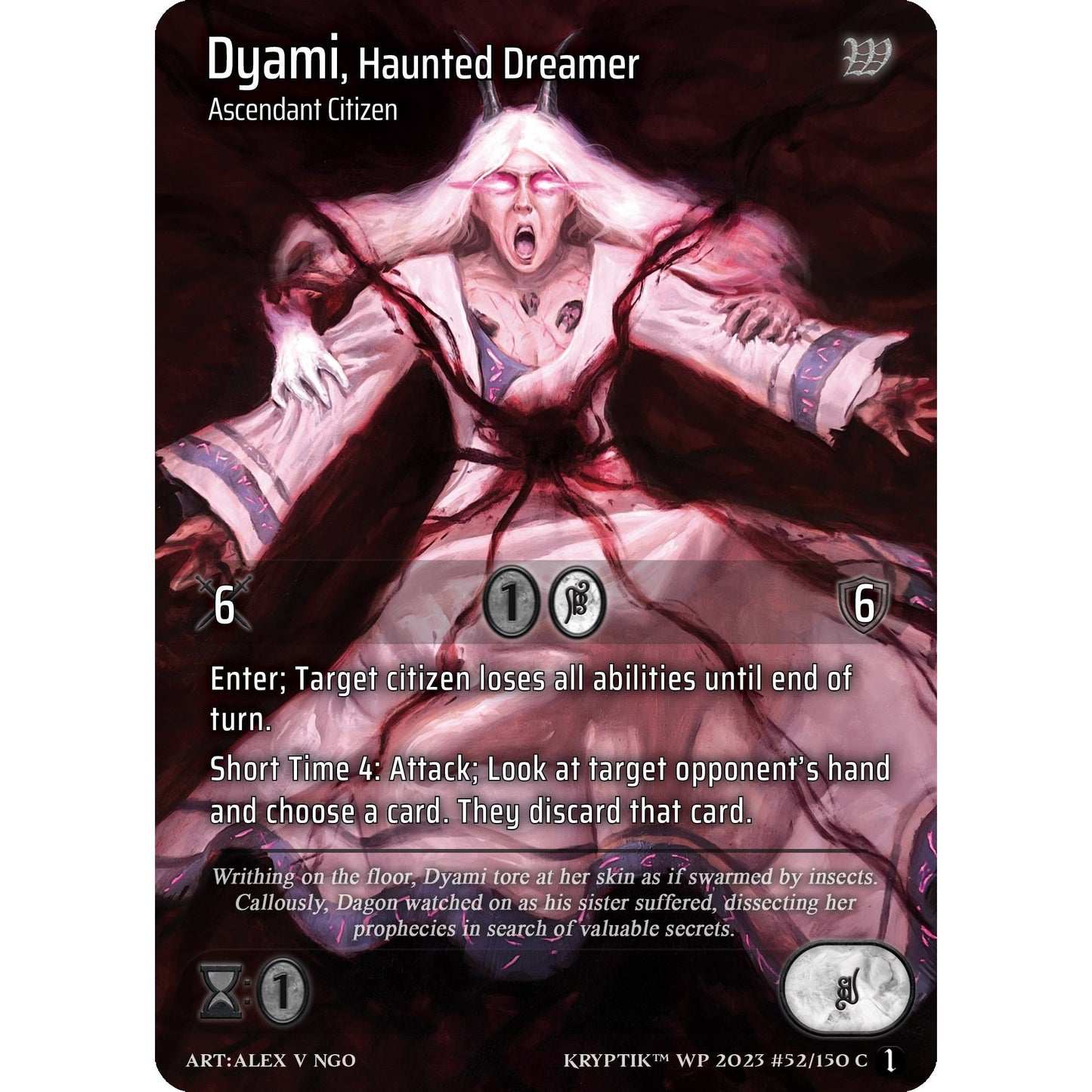 Image for Dyami, Haunted Dreamer (Cosmo Foil) (52) - Kryptik TCG