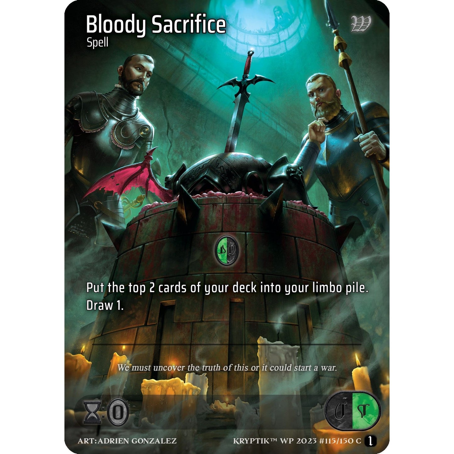 Image for Bloody Sacrifice (Cosmo Foil) (115) - Kryptik TCG