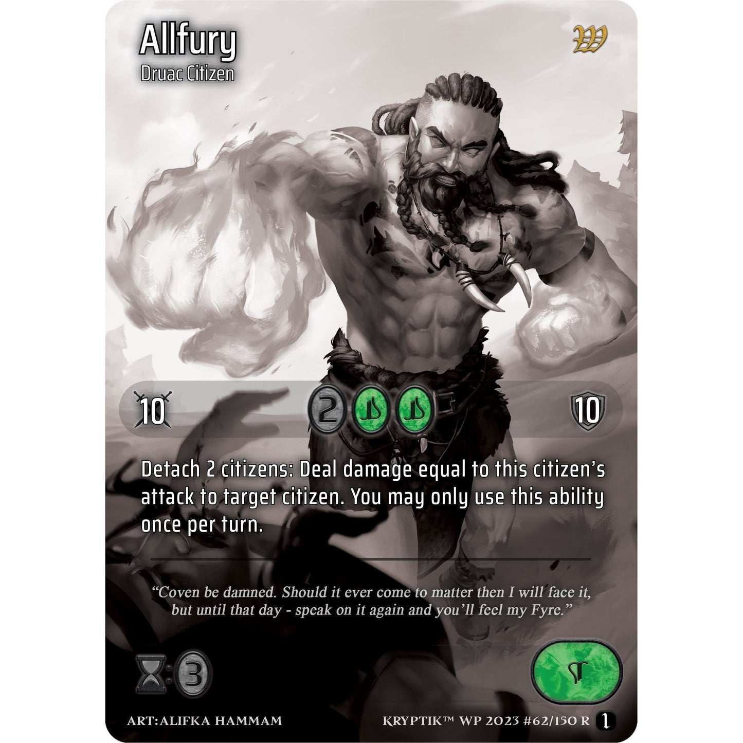 Image for Allfury (Cosmo Foil) (62) (KPTGC) - Kryptik TCG