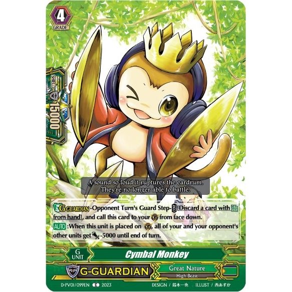 Image for Cymbal Monkey (D-PV01/099EN) (D-PV01) - Cardfight Vanguard