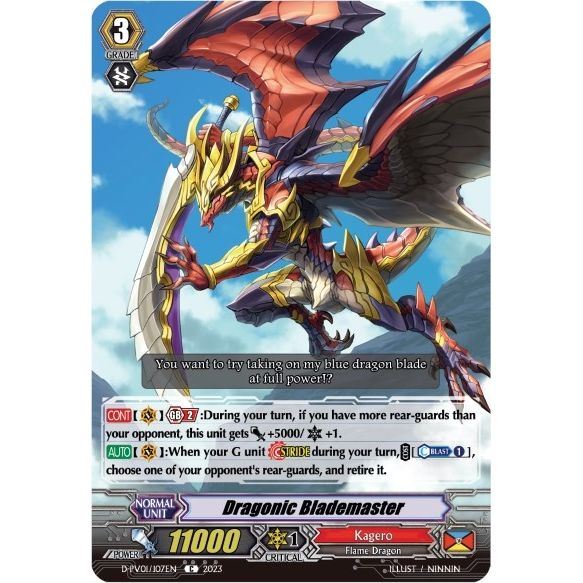 Image for Dragonic Blademaster (D-PV01/107EN) (D-PV01) - Cardfight Vanguard