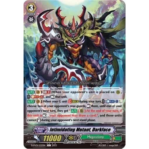 Image for Intimidating Mutant, Darkface (D-PV01/122EN) (D-PV01) - Cardfight Vanguard