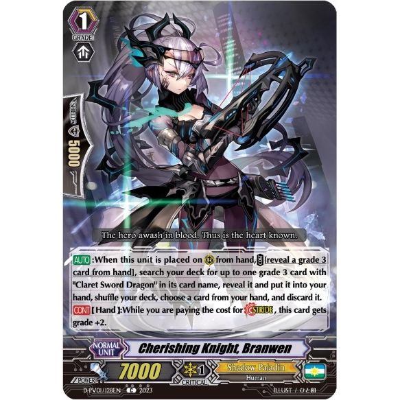 Image for Cherishing Knight, Branwen (D-PV01/128EN) (D-PV01) - Cardfight Vanguard