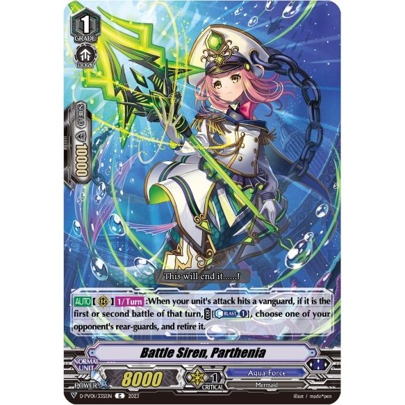 Image for Battle Siren, Parthenia (D-PV01/335EN) (D-PV01) - Cardfight Vanguard