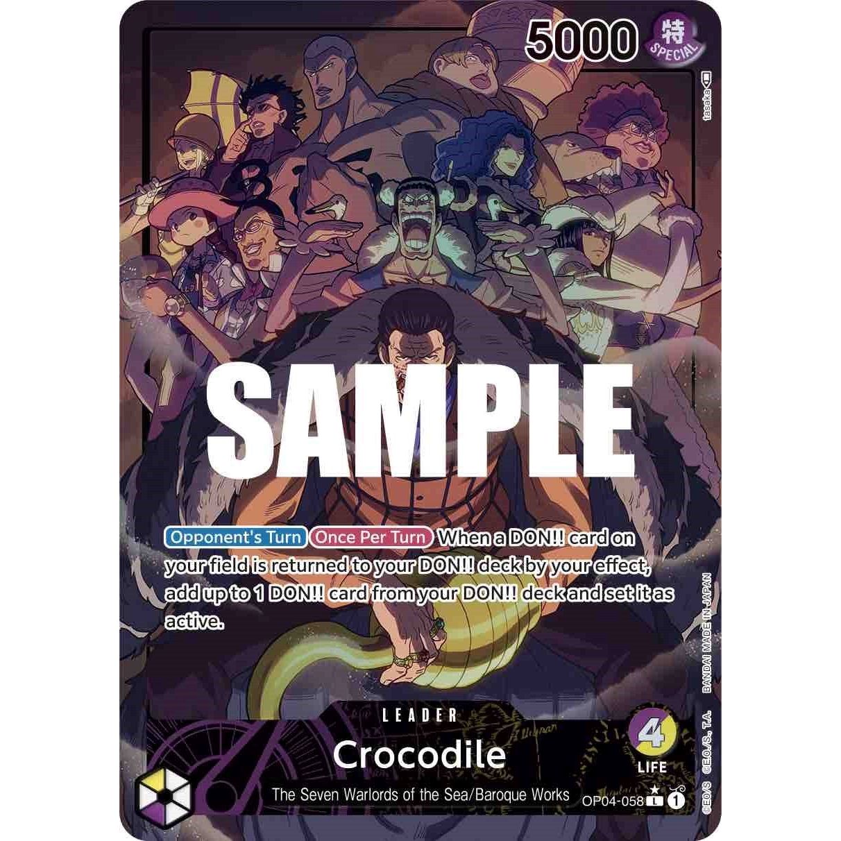 Image for Crocodile (058) (Alternate Art) (OP04-058) (OP04) - One Piece Card Game