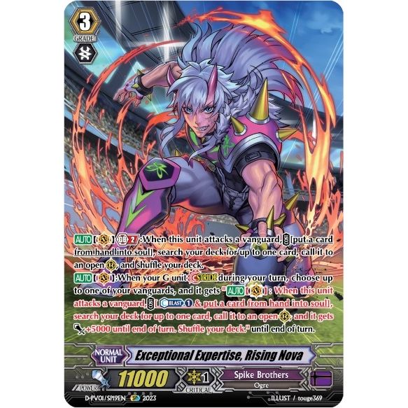 Image for Exceptional Expertise, Rising Nova (SP) (D-PV01/SP19EN) (D-PV01) - Cardfight Vanguard