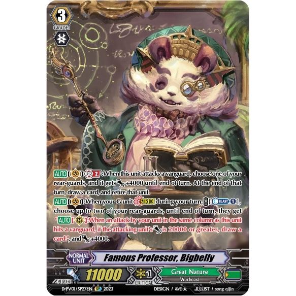 Image for Famous Professor, Bigbelly (SP) (D-PV01/SP27EN) (D-PV01) - Cardfight Vanguard